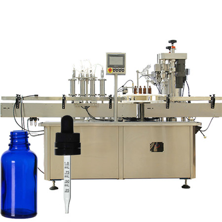 Doğrulanmış Altın Artı tedarikçisi cam damlalık şişe 30 ml 50 ml 60 ml dolgu makinesi dolum ve mühürleme makinesi