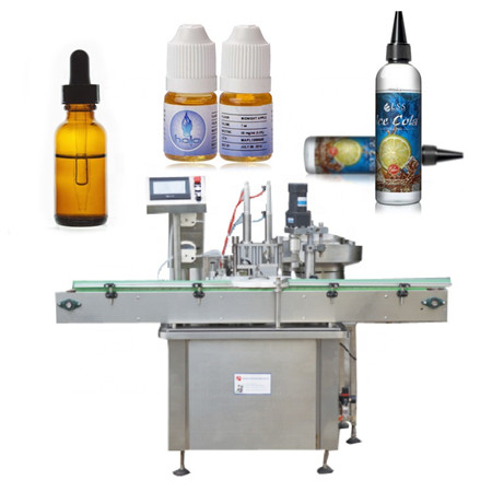 PLC Kontrol Yarı-Otomatik 4 Kafaları Vakum Parfüm Kokulu Yağ Sıvı Dolgu Güç Su Dolum Makinesi