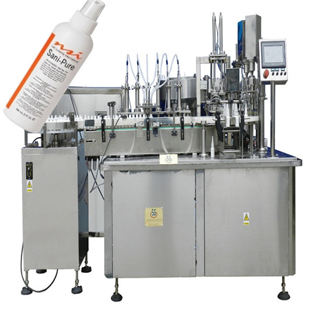 Sıcak satış pnömatik elle işletilen reçel / krem dolum makinası 50 ml ihraç standart ile